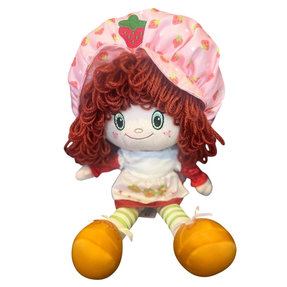 Strawberry Shortcake Doll Soft Plush with Pink Hat and Orange Shoes 14"‎
